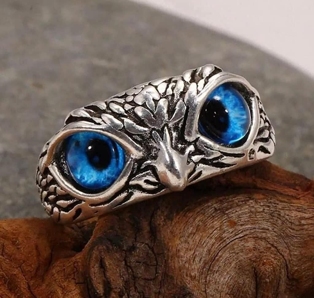 Attractive Silver Plated Owl Ring - Image 2