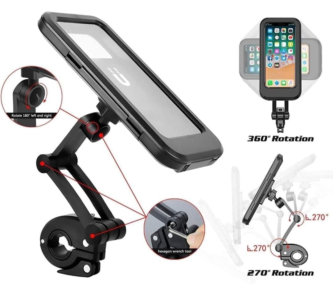 Motorcycle Bike Mobile Phone Holder - Image 3