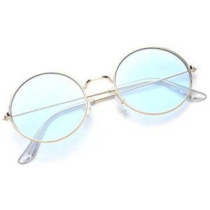 Unisex Blue Round Sunglass