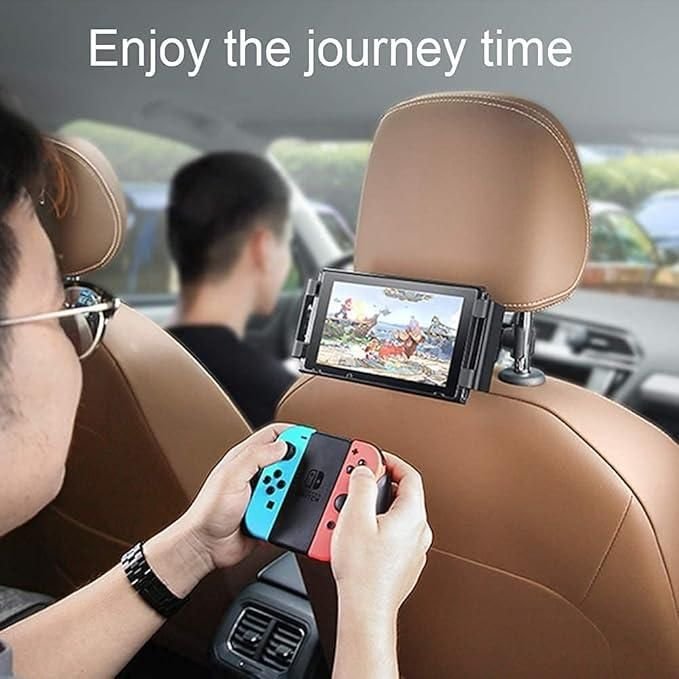 Car Mount Holder for Tablets & Phones (4.7-12.9 inches) with 360-Degree Rotation - Image 2
