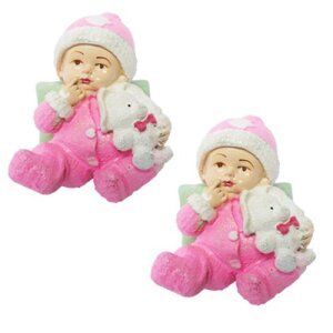 Handicraft New Born Baby Set of 2 Pieces Showpiece