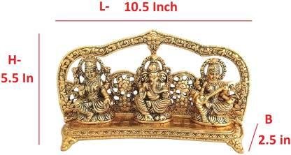 Design Lakshmi Ganesh Saraswati Idol Showpiece - Image 3