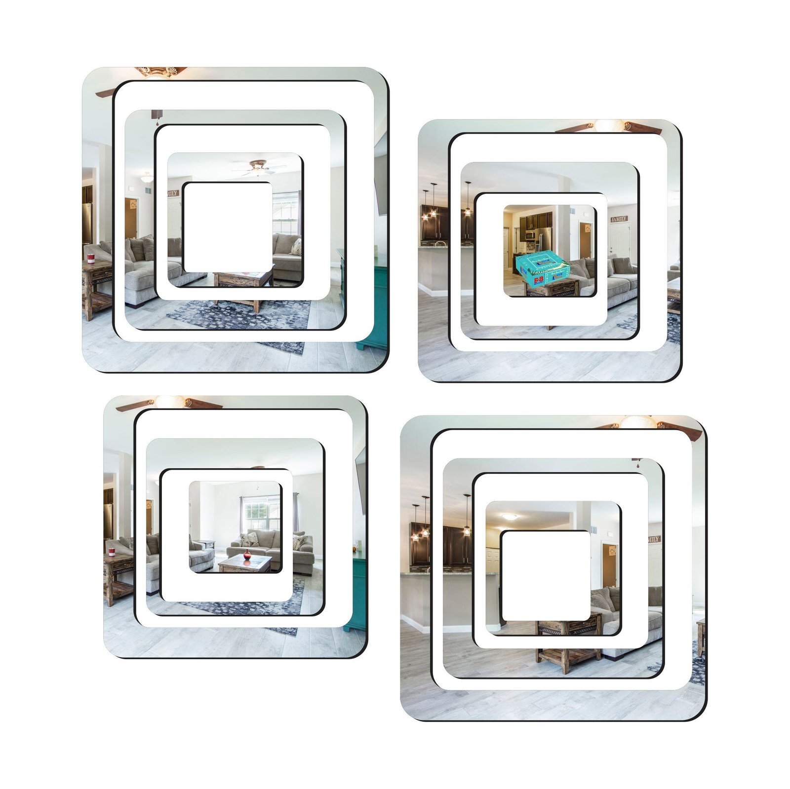 3D Acrylic Mirror Wall Sticker Decoration - Image 2