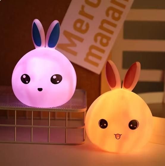 Silicone Open Eye Bunny Touch Lamp - Image 2