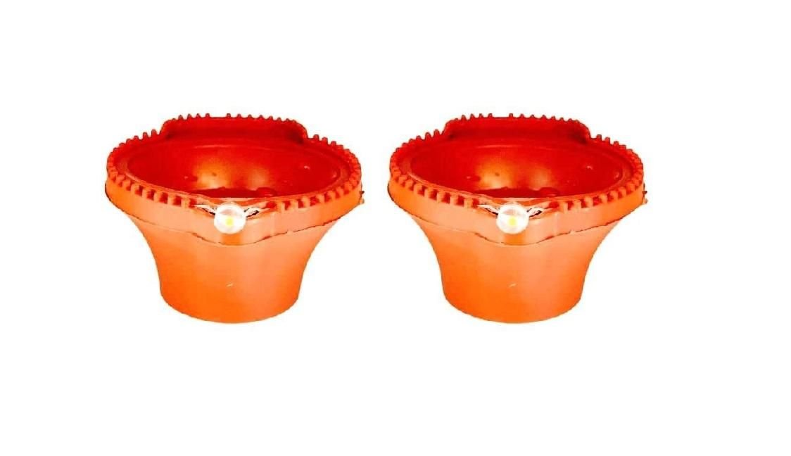 LED Light Water Sensor Diyas Plastic with, Ambient Lights, (Pack of 6/12/18/24) - Image 2