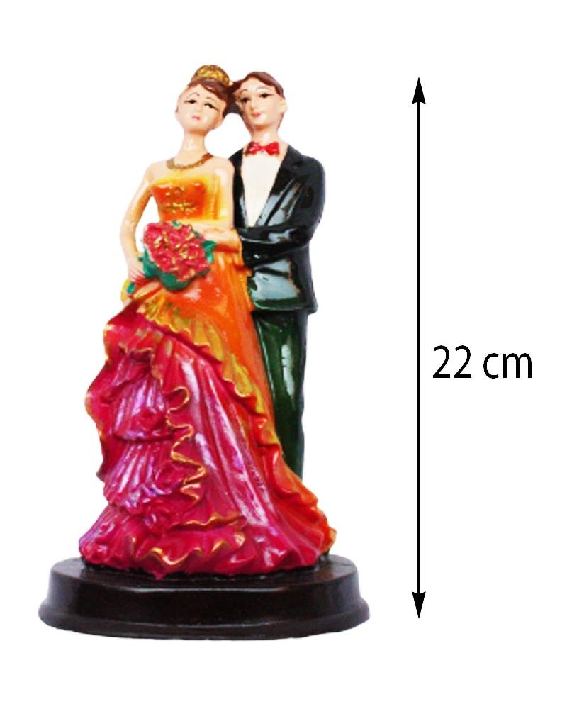 Handcrafted Loving Married Couple Statue Showpiece - Image 3