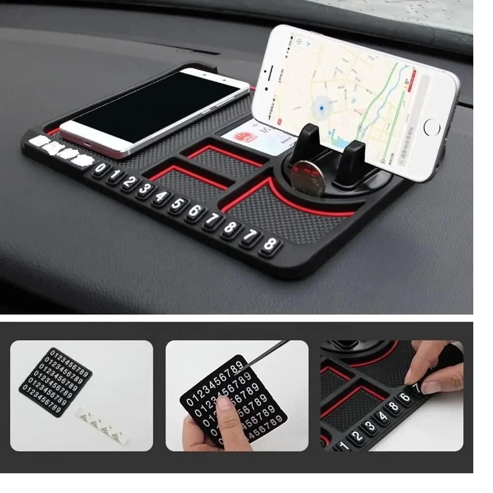 HSR Car Accessories Multifunction Phone GPS Holder Anti Slip Silicone Pad and Car Mobile Holders for Car Dashboard - Image 3