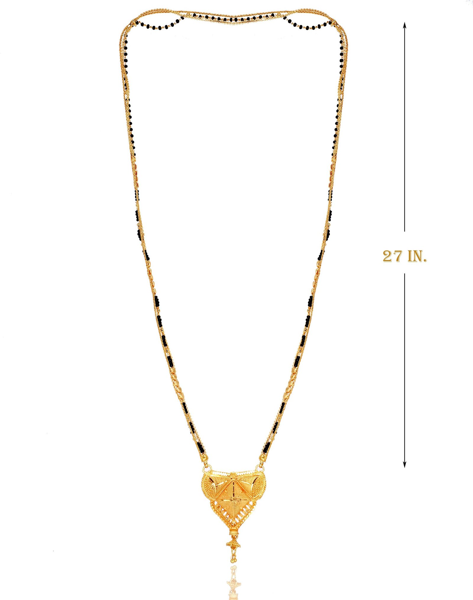 Attractive Gold Plated Mangalsutra - Image 3