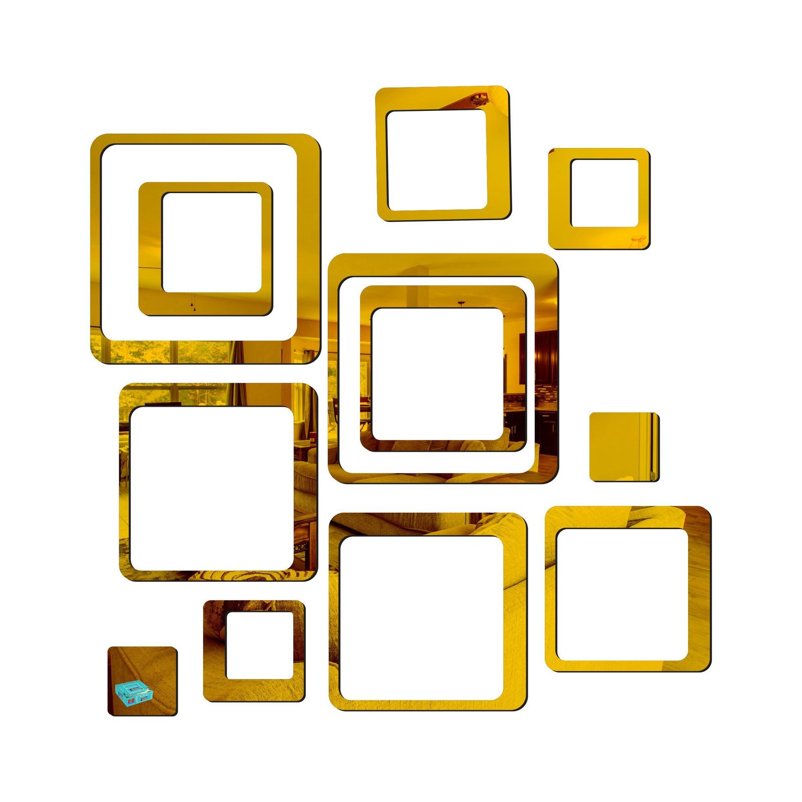 3D Acrylic Mirror Wall Sticker Decoration - Image 3