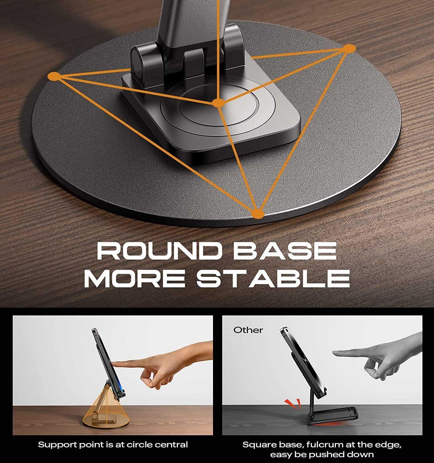 Mobile Phone Stand 360° Rotation Height and Angle - Image 2