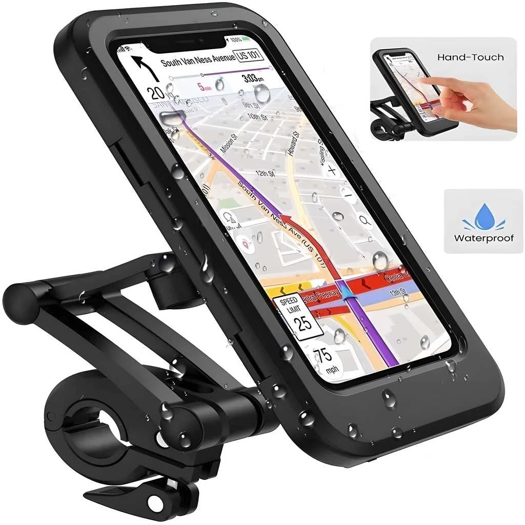 Universal 360 Rotation Bike Waterproof Cell Phone Holder