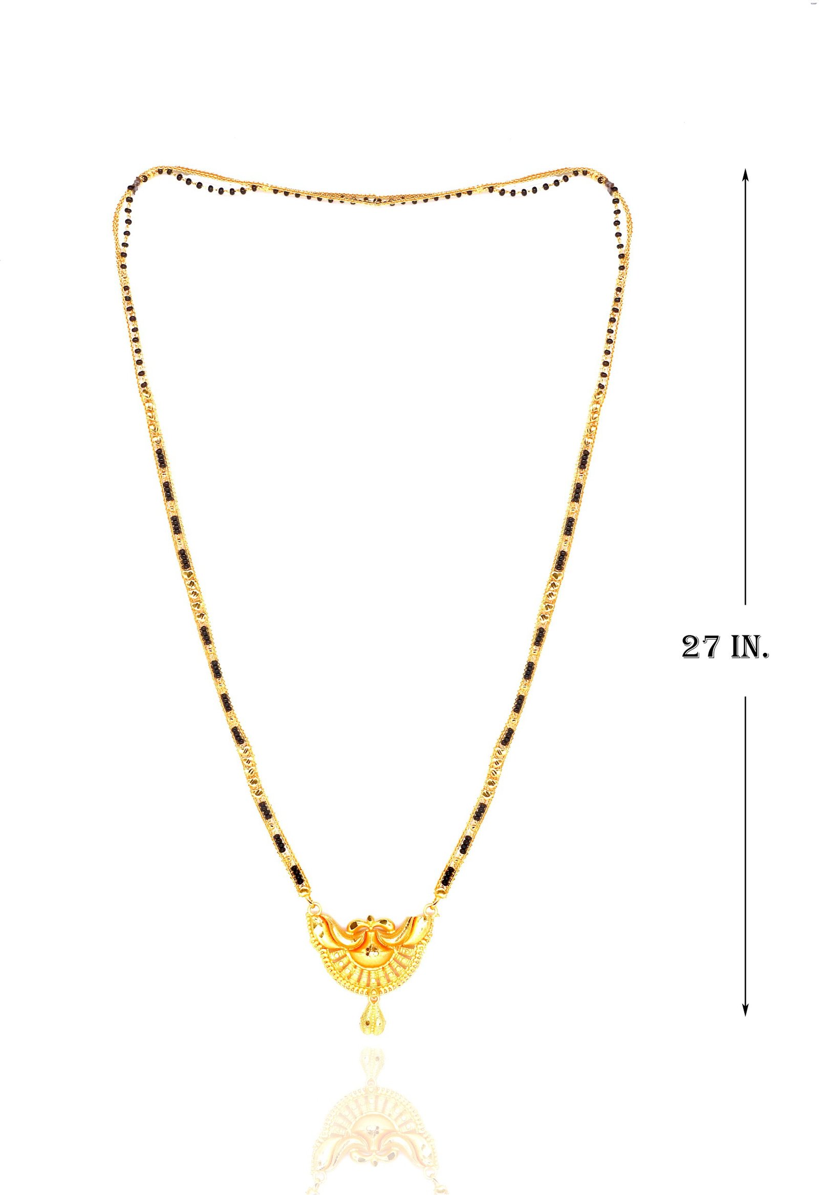 Pretty Gold Plated Mangalsutra - Image 2