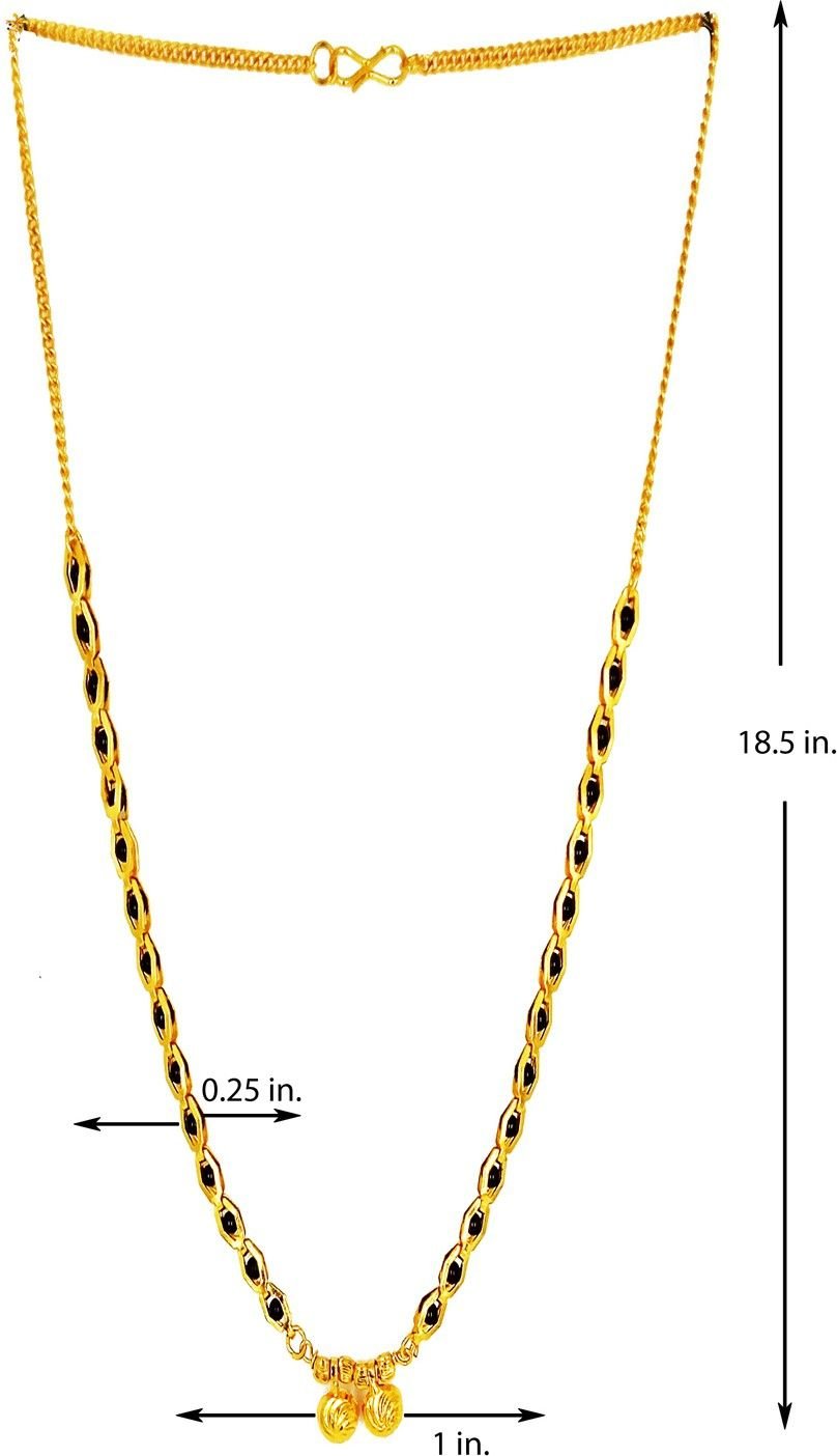 Pretty Gold Plated Mangalsutra - Image 3