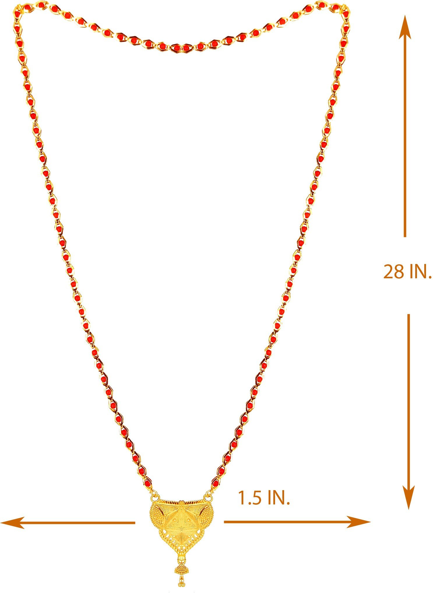 Pretty Gold Plated Mangalsutra - Image 3
