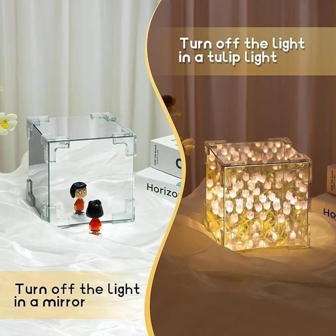 Tulip Cube Mirror Lamp - Image 3