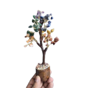 7 Chakra Natural Gemstone Crystal Tree