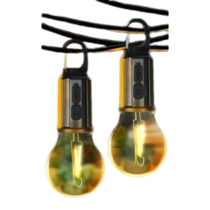 Decorative Hanging Bulb with 3 Modes Tent Lamp for Camping Pack of 2
