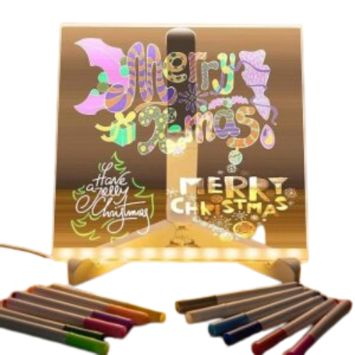 3D LED Light Glass Acrylic Writing Pad