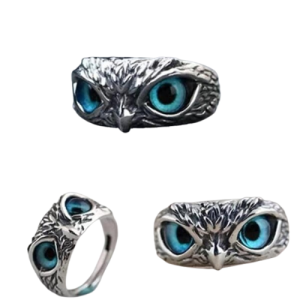 Attractive Silver Plated Owl Ring (Pack of 2)