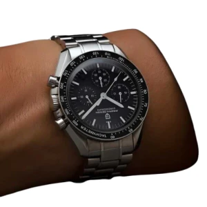 Men Silver Stainless Steel Strap Watch