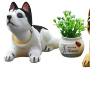 Cute Bobblehead Dog Doll for Car Interior Decoration