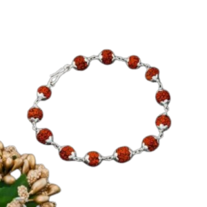 Rudraksha Bracelet Silver Plated