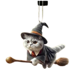 Acrylic Magic Kitten Decor Pendant Set