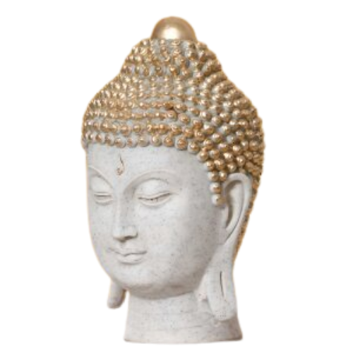 CraftIndia Decorative Buddha Head Polyresin Showpiece