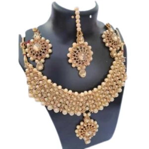 Alloy Gold Plated Gold Jewellery Set