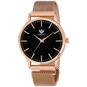 Lorenz Watch Rosegold Analog Ultra Slim Watch For Men’s & Boys