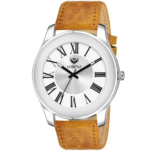 Lorenz Watch Silver Roman Dial Analogue Watch For Men & Boys