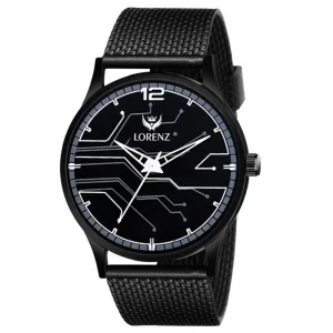 Lorenz Watch Casual Black Dial Analog Watch For Men