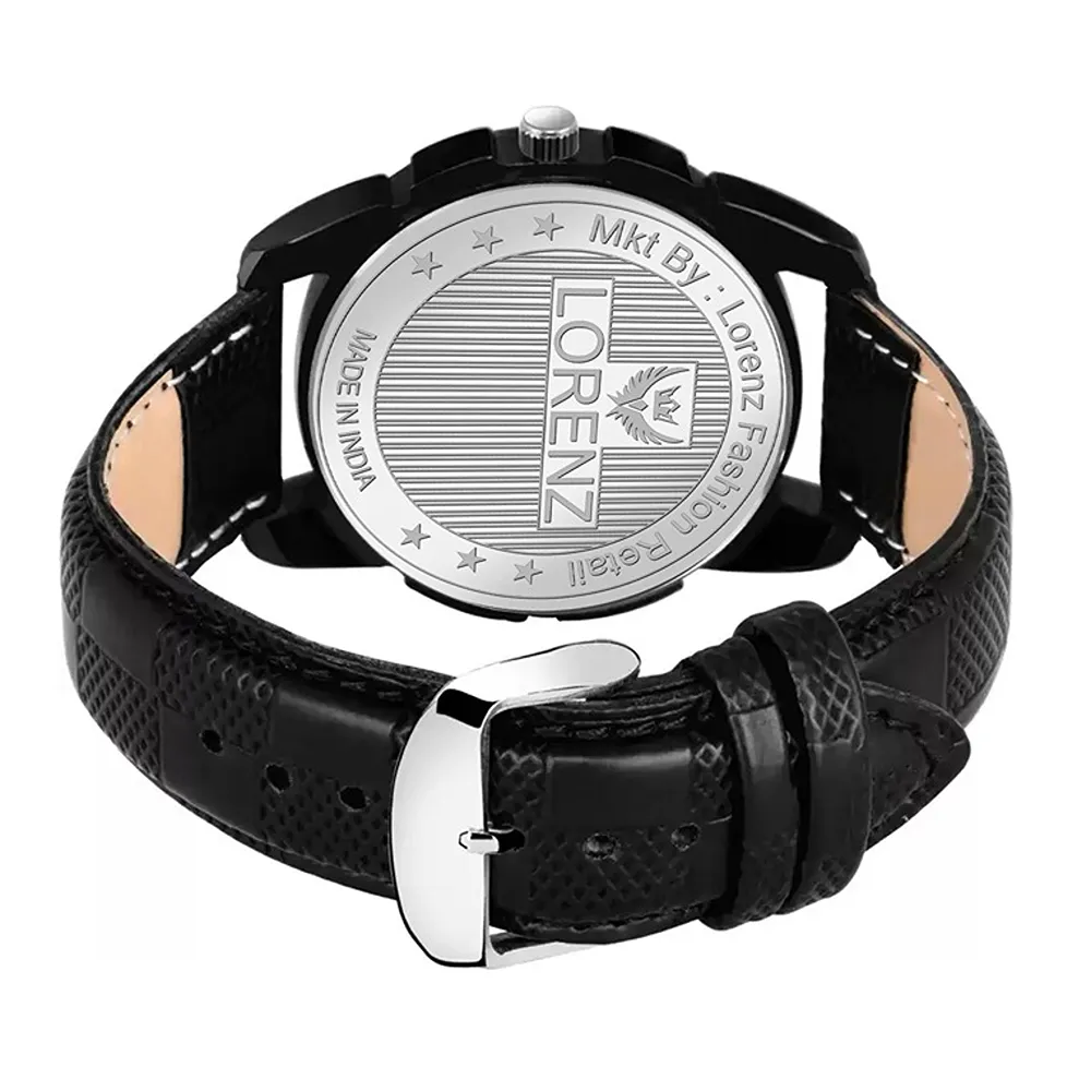 Lorenz Watch Black Roman Dial Analogue Watch for Men & Boys - Image 4