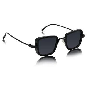 Glamorous Black Metal Square Sunglass For Men And Boys