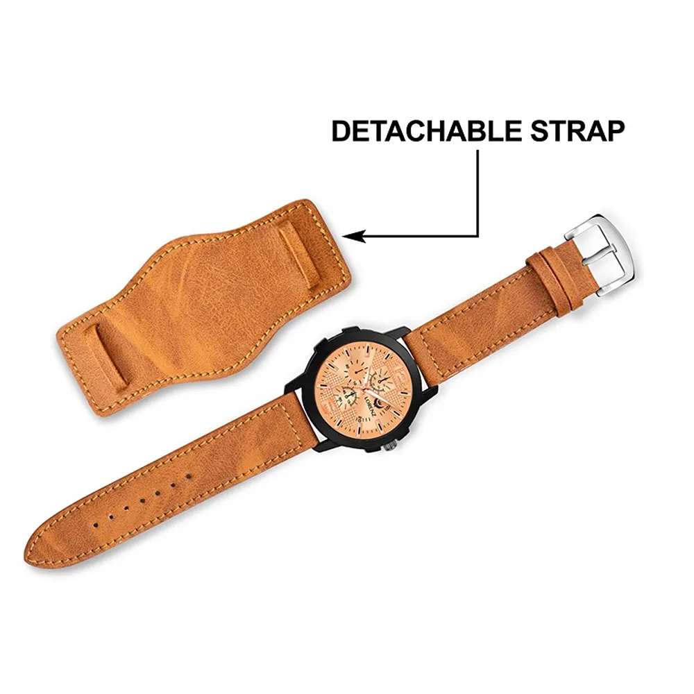 Lorenz Watch Two-in-one Detachable Bracelet Strap Analogue Watch For Men - Image 4