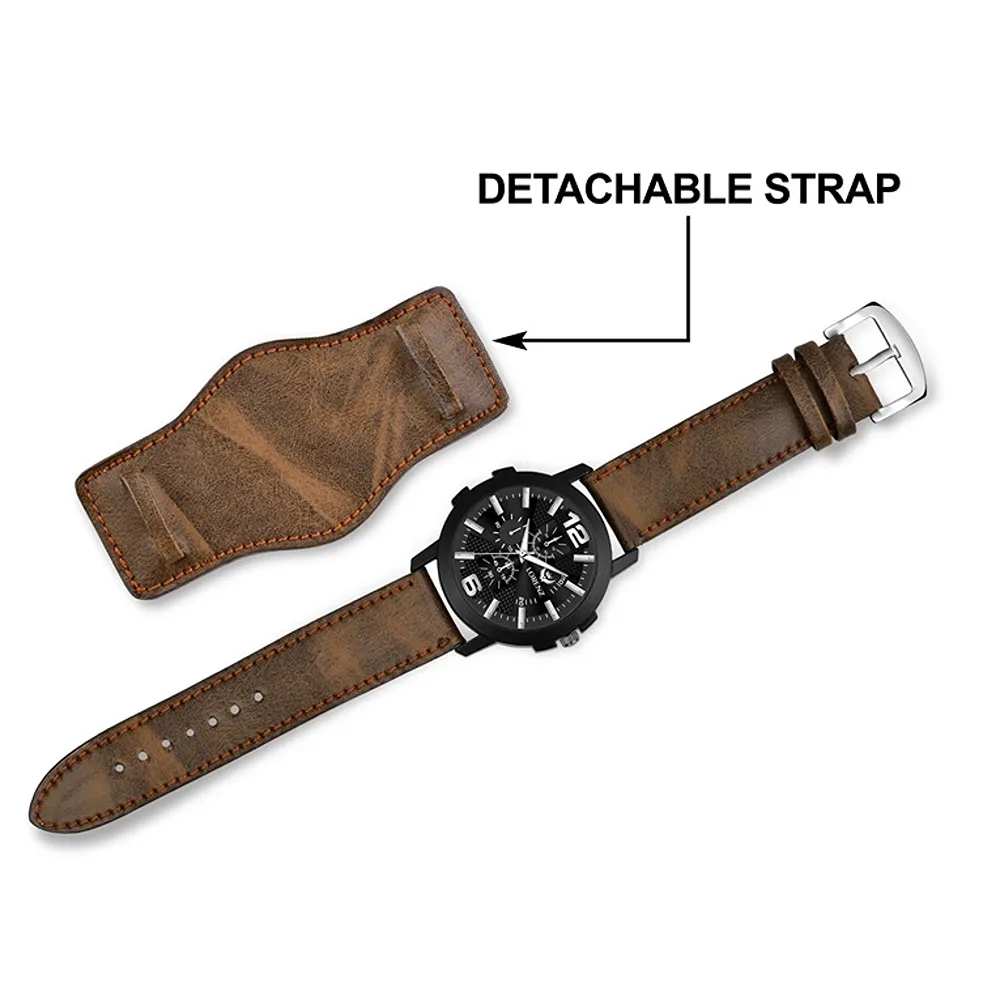 Lorenz Watch Two-in-one Detachable Bracelet Strap Analogue Watch For Men - Image 3