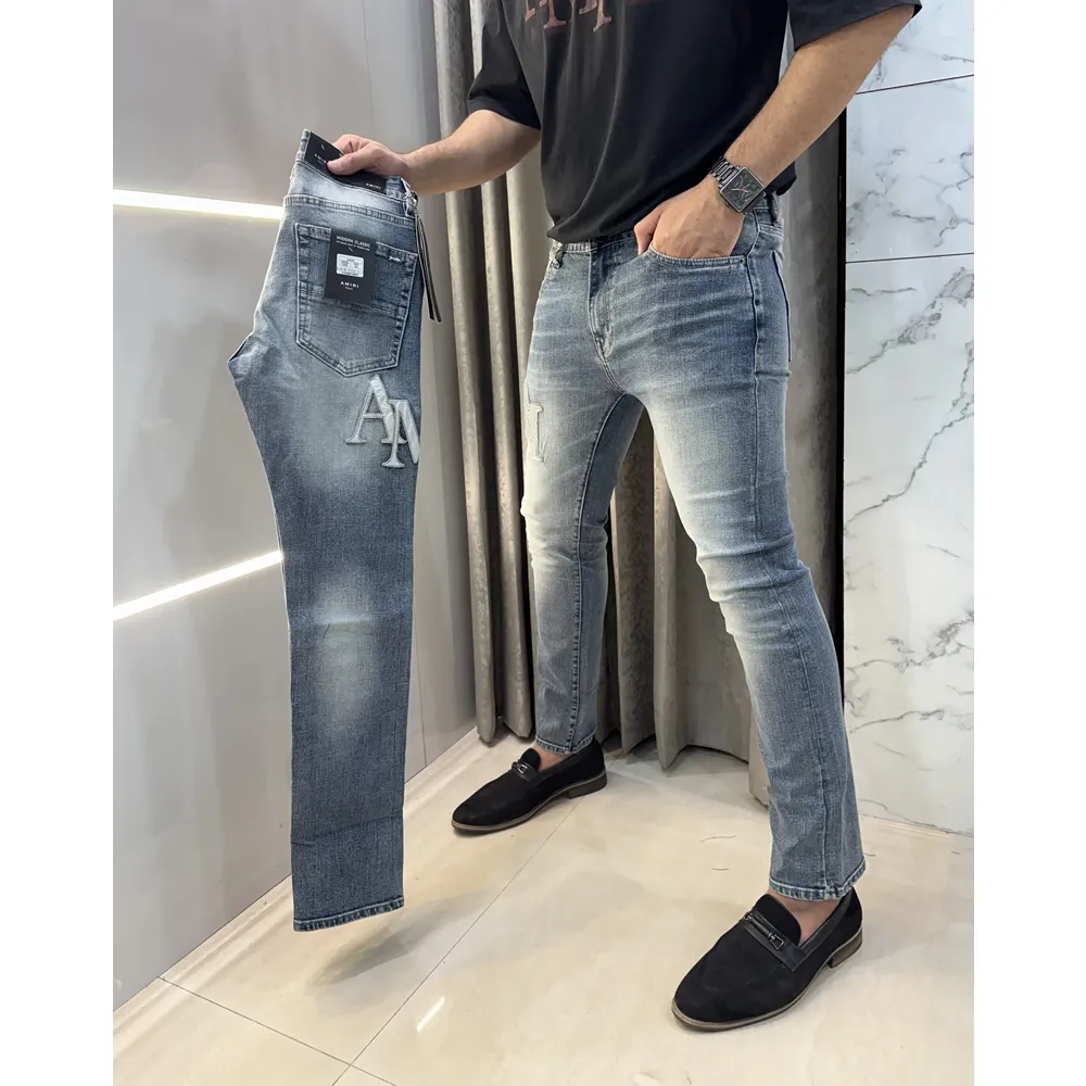 Amiri Greenish Denin